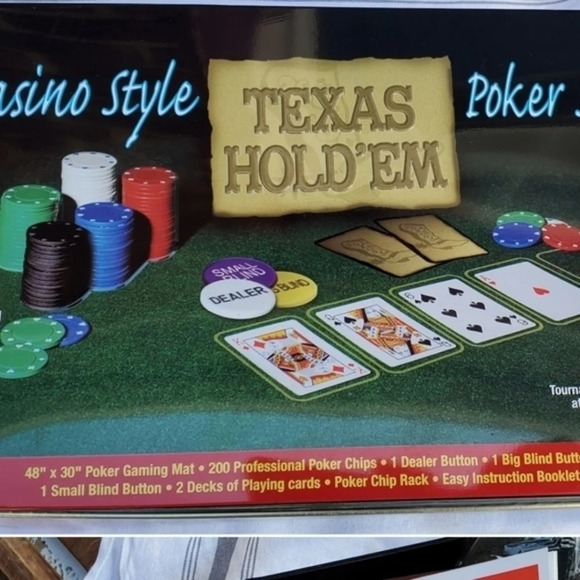 Texas Hold 'Em Poker set NWOT - Picture 7 of 7